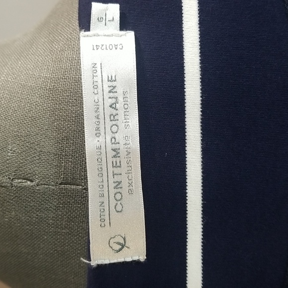 100% organic cotton Contemporaine brand from Simons dress size L - Picture 9 of 11